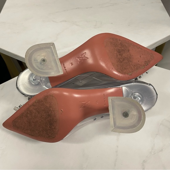 Amina Muaddi FW21 Begun Pump PVC - Picture 6 of 7